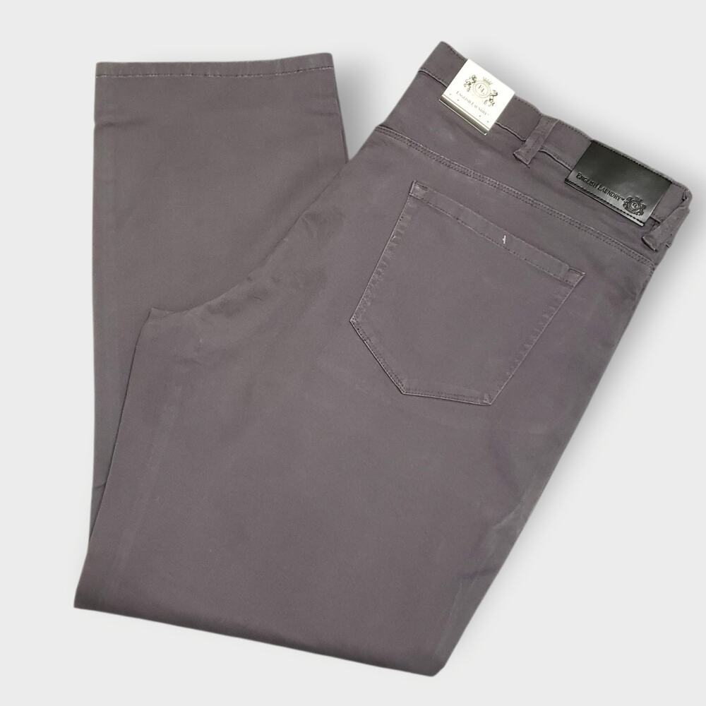 NWT English Laundry Mens‎ 5 Pocket Slim Straight Pant Grey Sz 40x29 Minimalist